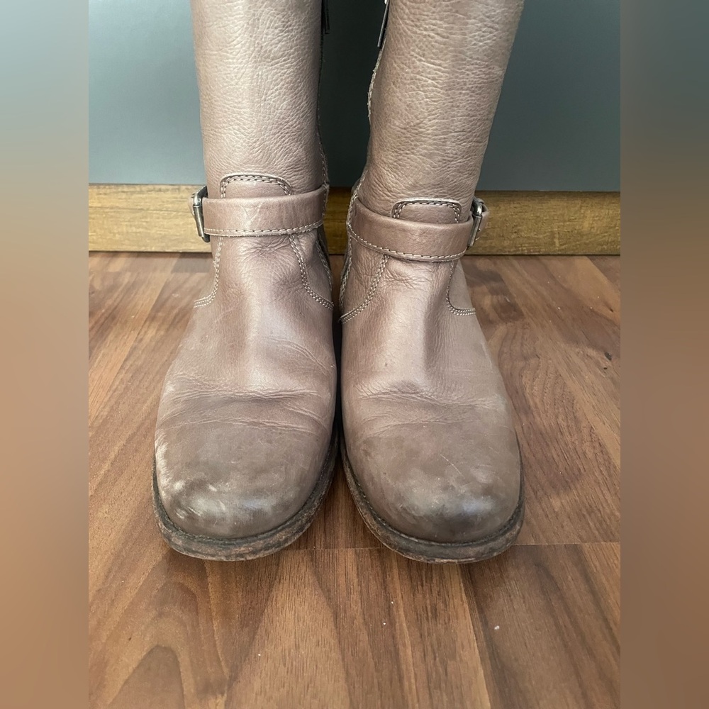 Frye Philip Riding Boot - Gray 7.5